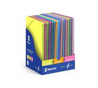 POESSA EXPOSITOR 30 CARPETAS FUNDAS ESPIRAL PP THUNDER SURTIDAS THUNDER 31x29x32 Cms.