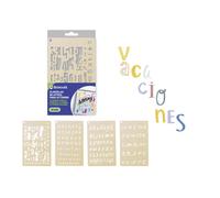 POESSA PLANTILLAS PP PARA LETTERING 12 ALFABETOS PLANTILLAS
