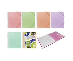 POESSA PP BISMARK CARPETA ESPIRAL 20 FUNDAS PASTEL.