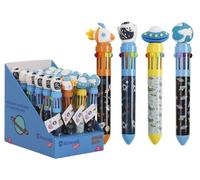 POESSA Set de 24 Bolígrafos de Bola de 10 Colores