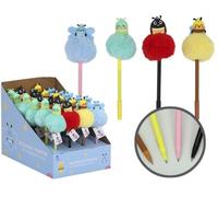 POESSA Set de 24 Bolígrafos Pompom Lady Bird