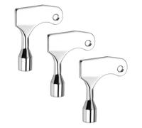 POFET 3 Piezas Interruptor de Llave Triangular Universal, Llave de Tornillo Triangular, Llave de Elevador, Llave de Gabinete, Elevador de Llave Triangular, para Varios Gabinetes, Radiadores
