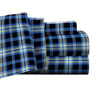 pointehaven Bolsillo Profundo Juego de sábanas de Franela con Gran tamaño sábana, Reina, Ashby Plaid