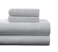 pointehaven Bolsillo Profundo Juego de sábanas de Franela con Gran tamaño sábana, Reina, Heather Gris
