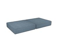 POKAR Colchón Plegable para Sofá Modular Niños | Colchón 160x80x15 cm en Espuma con Funda de Pana Suave | Accesorio Compatible con Sofá para Niños Infantil | Certificado Öko-Tex | Laguna Azul