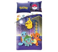 Halantex Funda nórdica Pokémon Ciudad para Cama 90 140x200 + Funda Pikachu