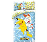 Pokémon Funda Nórdica Cama 90 140x200 + Funda Almohada Pikachu Scorbunny