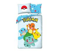 Pokémon Pikachu Bulbasaur Charizard Squirtle Funda Nórdica Cama 90 140x200