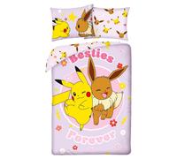 Pokemon pikachu eevee besties forever - juego de cama funda nórdica 1
