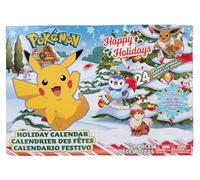 Pokémon PKW2689 - Calendario navideño con 16 Figuras de Batalla de 2 Pulgadas con Acabado Especial y Ocho Accesorios únicos, Multicolor