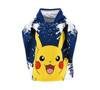 Pokémon Toalla con Capucha para Niños, Pikachu Toalla de Playa, Toalla de Baño, Poncho Toalla para Niños | Azul Marino