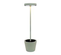 Poldina Reverso Solar L Sage - Lámpara de pie LED solar y recargable 11,7W - Lámpara de pie para exterior e interior H.156cm - Zafferano
