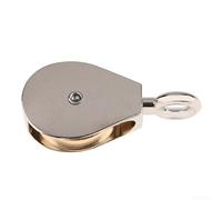 Polea de aleación de zinc de bloque de polea fija resistente de 75 mm, rueda de elevación de alta carga para sistema de cuerda de grúa DIY (52 mm)