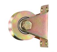 Polea de cable de acero de 30 mm con ranura en V con rodamientos dobles para cuerdas de 1 a 8 mm de hasta 200 kg de carga en puertas correderas y aparejos (50 mm)