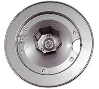 Polea de persiana para rodillo recogedor en metal modelo liso - Ideal para persianas enrollables - Medida 220 mm