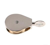 Polea única de aleación de zinc antioxidante para bricolaje Rigging Hardware de elevación Exquisita rueda de polea fija diseño en miniatura de 36 mm a 75 mm (52 mm)