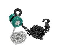 Polipasto Cabrestante Eléctrico Montacargas eléctr Polipasto de cadena manual pequeño - Botella de 2000 kg 2T 3M con grúa de altura de elevación con freno de cuerda (verde)