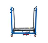 Polipasto Eléctrico Andamio eléctrico plegable móvil, plataforma de elevación multifuncional para sitio de construcción, Control remoto en casa(3m 500kg DDP)