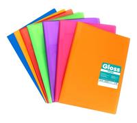 Poliplas Carpeta de Fundas Grafoplas PP Flexible Poliplas Gloss con 20 Fundas Surtidas, Caja de 12