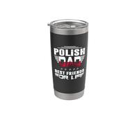 Polish Dad Best Friends For Life Funny For Fathers Daddy Vaso térmico de acero inoxidable de doble pared