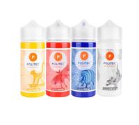 Politec Pinturas Acrílicas Colores Primarios + Blanco 4 x 110 ml Premium, Set de Colores Básicos para Pintar en Lienzo, Madera, Papel, Piedra y Manualidades