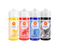 Politec Pinturas Acrílicas Colores Primarios + Negro 4 x 110 ml Premium, Set de Colores Básicos para Pintar en Lienzo, Madera, Papel, Piedra y Manualidades