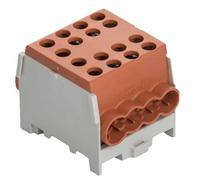 Pollmann HLAK 35-1/6 M2 - Abrazadera de derivación para cables principales (1 unidad), color marrón