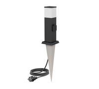 POLLY luz de bolardo con pincho de tierra y 2m de cable para exterior 35cm negro