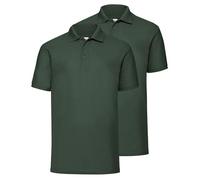Polo * 65/35 Polo * Fruit of the Loom M L XL XXL 3XL 4XL 5XL también sets de colores, Botella Verde + Bolsa de Gimnasia Myshirt, L
