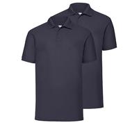Polo * 65/35 Polo * Fruit of the Loom M L XL XXL 3XL 4XL 5XL también sets de colores, Deep Navy + Myshirt Bolsa de Deporte, XL