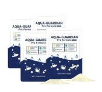 Polvo clarificador de agua para acuarios y estanques - Paquete de 4 x 100 g