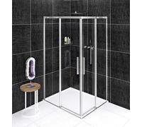 Polysan Altis - Cabina de ducha de 100 x 80 cm, variante I/D, Antidrop, cristal transparente/cromo AL1510CAL1580C