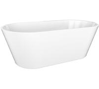 Polysan Azra bañera exenta 170x80 cm oval blanco 68631