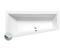 Polysan - Bañera asimétrica Andra Slim L, 180x90x45 cm, blanca 72872S