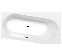 Polysan - Bañera asimétrica ASTRA WR, 165x90x48 cm, derecha, blanca 31611
