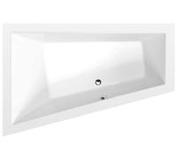 Polysan - Bañera asimétrica TRIANGL L, 180x120x50 cm, izquierda, blanca 19611