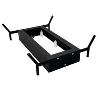 Polysan - Estructura de soporte para bañera Reduta, 1500x750 mm, negro mate 72830B