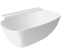 Polysan Nigra bañera de pared 158x80 cm oval blanco 82511