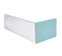 Polysan Plain - Panel frontal 140, izquierdo, 1400x590 mm, blanco 72588