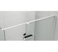 Polysan, soporte universal para esquinas de mamparas de ducha, 2000 mm, blanco mate