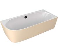Polysan Sussi - Bañera 160x71 cm, derecha, beige mate/blanco 90191R.82
