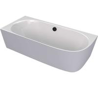 Polysan Sussi - Bañera 160x71 cm, izquierda, gris mate/blanco 90191L.32