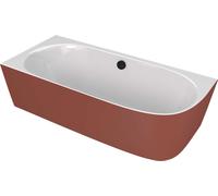 Polysan Sussi - Bañera 160x71 cm, izquierda, marrón mate/blanco 90191L.72