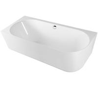 Polysan Sussi bañera de pared 160x70 cm oval blanco 90191L