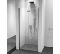 Polysan Zoom Line - Puerta de ducha de 90 x 200 cm, izquierda, Antidrop, cristal transparente/cromo ZL4915L-01