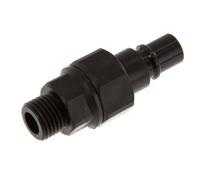 POM DN 7.2 Tapón de acoplamiento G 1/4 pulgadas rosca macho doble cierre