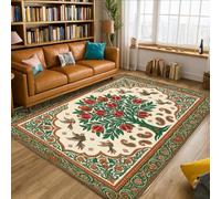 Pomegranate Trees of Life - Alfombra tradicional de 5 x 7 pies