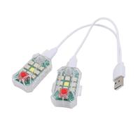 Pongnas Luces Estroboscópicas LED: 2 Luces de Advertencia RGB Recargables IP65 con Control Remoto, 7 Colores y 10 Modos de Parpadeo para Exteriores, Construcción, Vehículos y Eventos