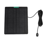Pongnas Panel Solar Monocristalino ETFE de 10 W para Cámaras de Seguridad Arlo Pro 5S Ultra Pro 3 Ultra 2 Solución de Energía Plug-and-Play de 5 V Resistente a la Intemperie para Exteriores (BLACK)