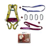 PONSA ECOSAFEX 4 SISTEMA Kit anticaídas con arnés, cinta, absorbedor y 4 mosquetones